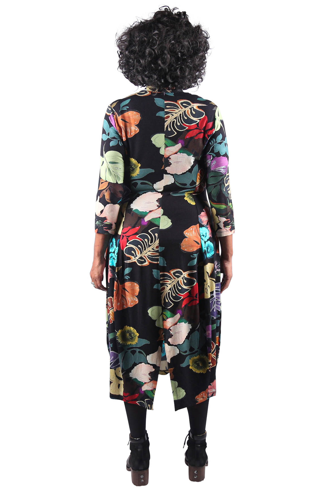 Alembika Botanical Print Midi Dress