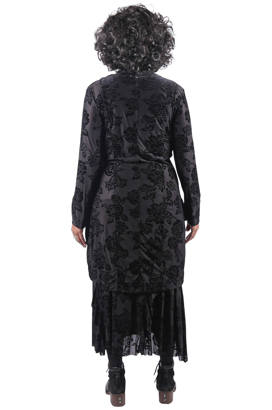 Alembika Draped Tie-Front Lace Jacket